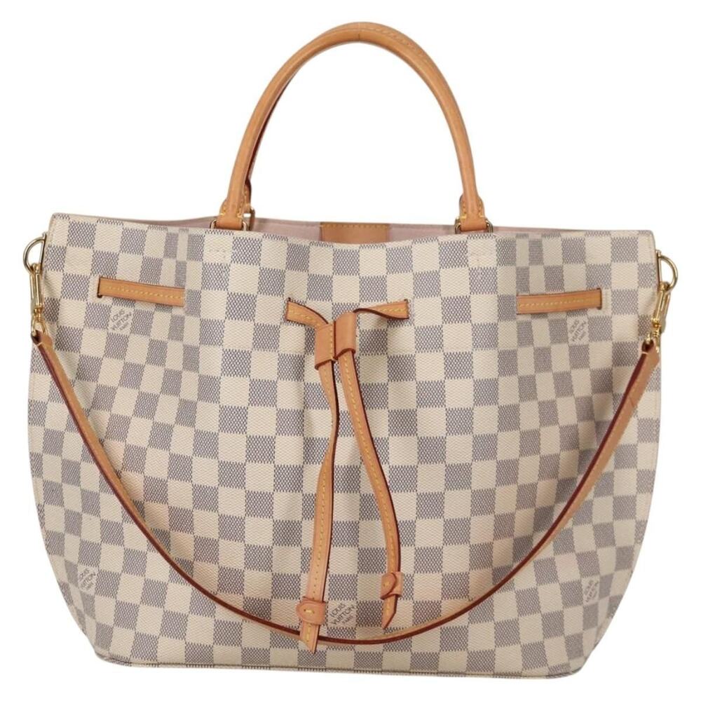 Louis Vuitton Damier Azur Giroratta Handbag White